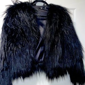 Missguided faux fur coat